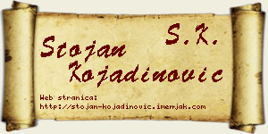 Stojan Kojadinović vizit kartica
